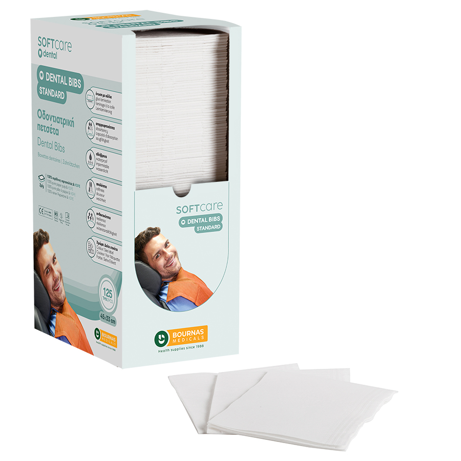 Iatromed White_2ply-900x900 Oδοντ. πετσέτα Soft Care Standard 2ply με dispenser λευκή (4 x 125 τεμ) - Image 1