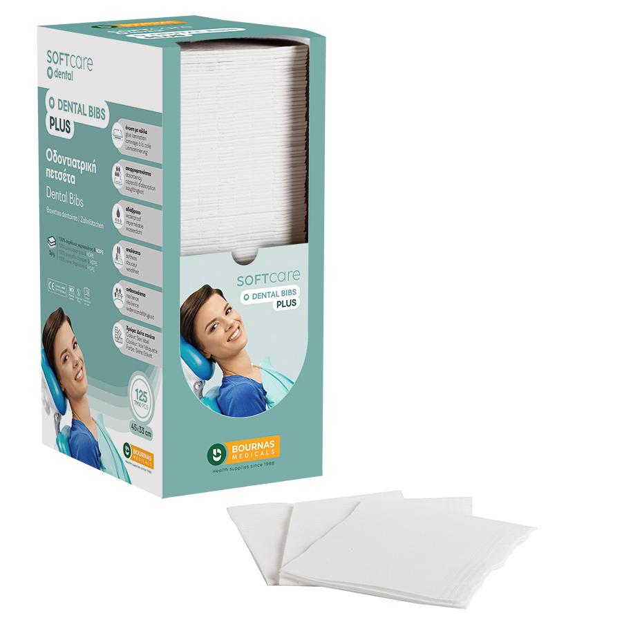 Iatromed White_3ply_900x900-900x900 Oδοντ. πετσέτα Soft Care Plus 3ply με dispenser λευκή (4 x 125 τεμ) - Image 1