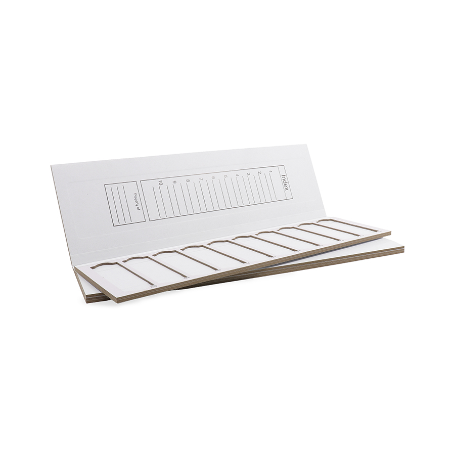 Iatromed cardboard_10 slots-900x900 Θήκες αντικειμενοφόρων χάρτινες - 10 θέσεων - Image 1