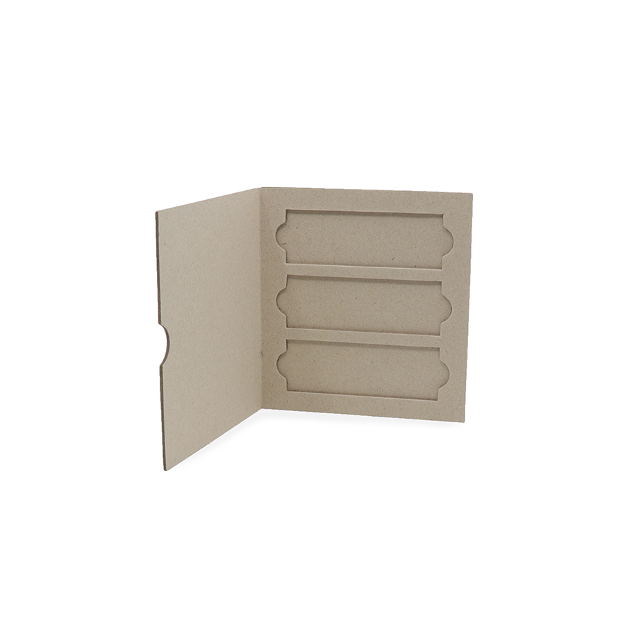 Iatromed cardboard_3 slots-900x900 Θήκες αντικειμενοφόρων χάρτινες - 3 θέσεων - Image 1