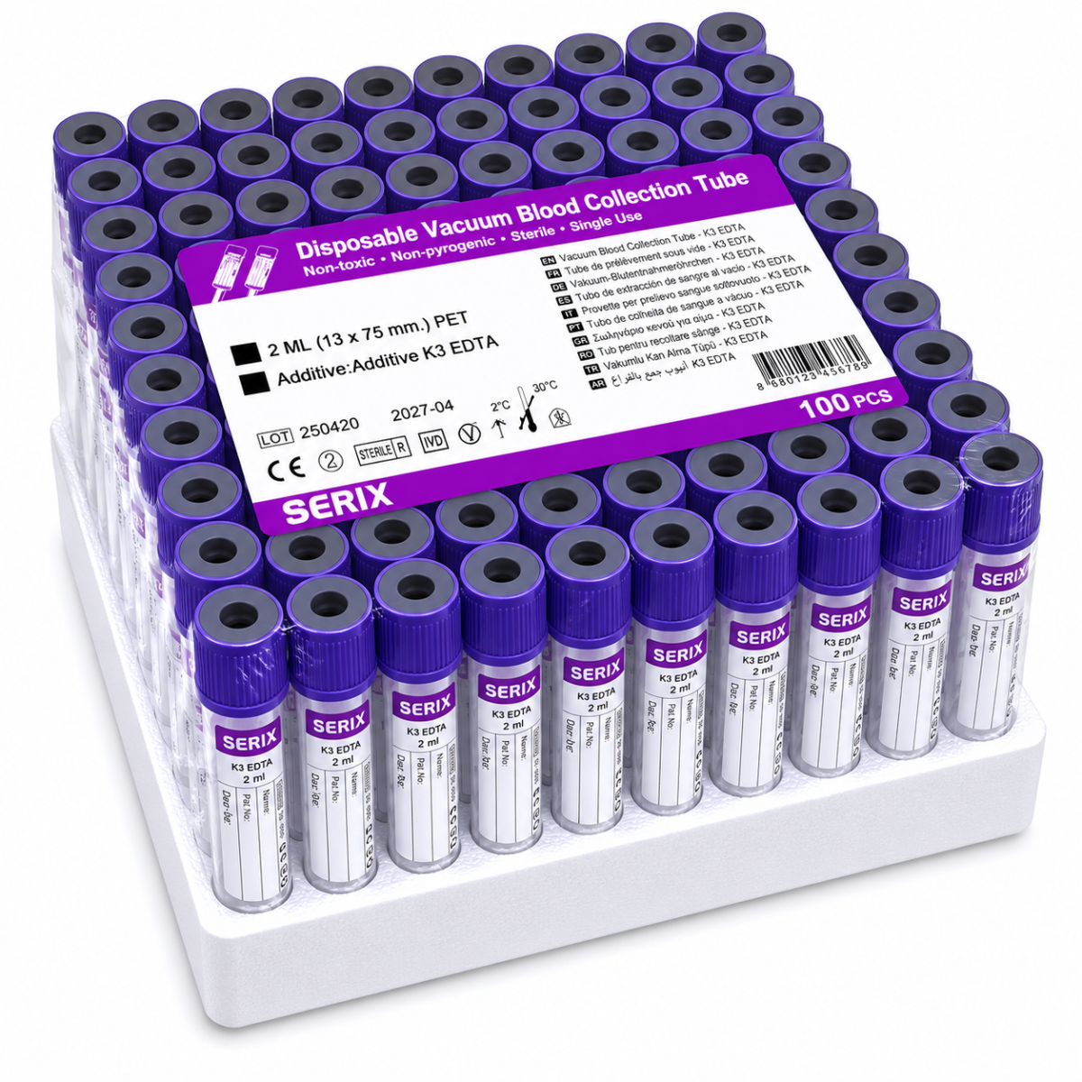 Vacutainer – K3 EDTA αντιπηκτικό - Image 2