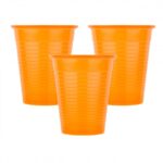 Οδοντ. Ποτηράκια Soft Care - 180 ml - Πορτοκαλί (100 τμχ)