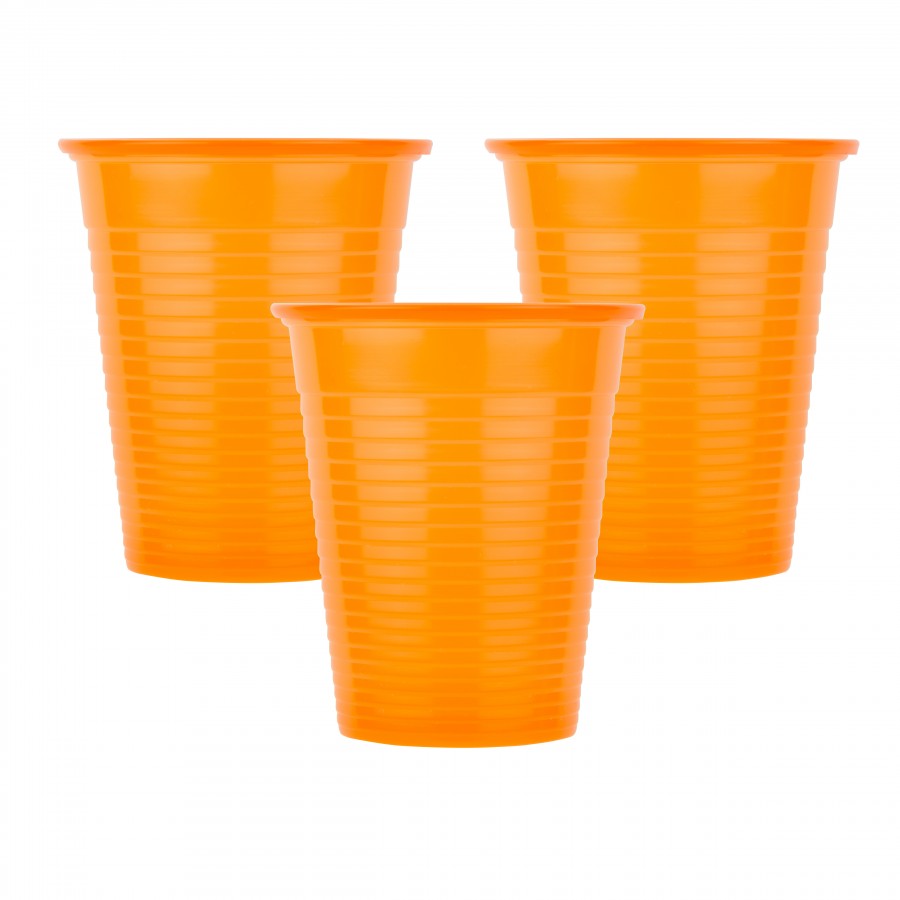 cup-orange-900x900 Οδοντ. Ποτηράκια Soft Care - 180 ml - Πορτοκαλί (100 τμχ) - Image 1