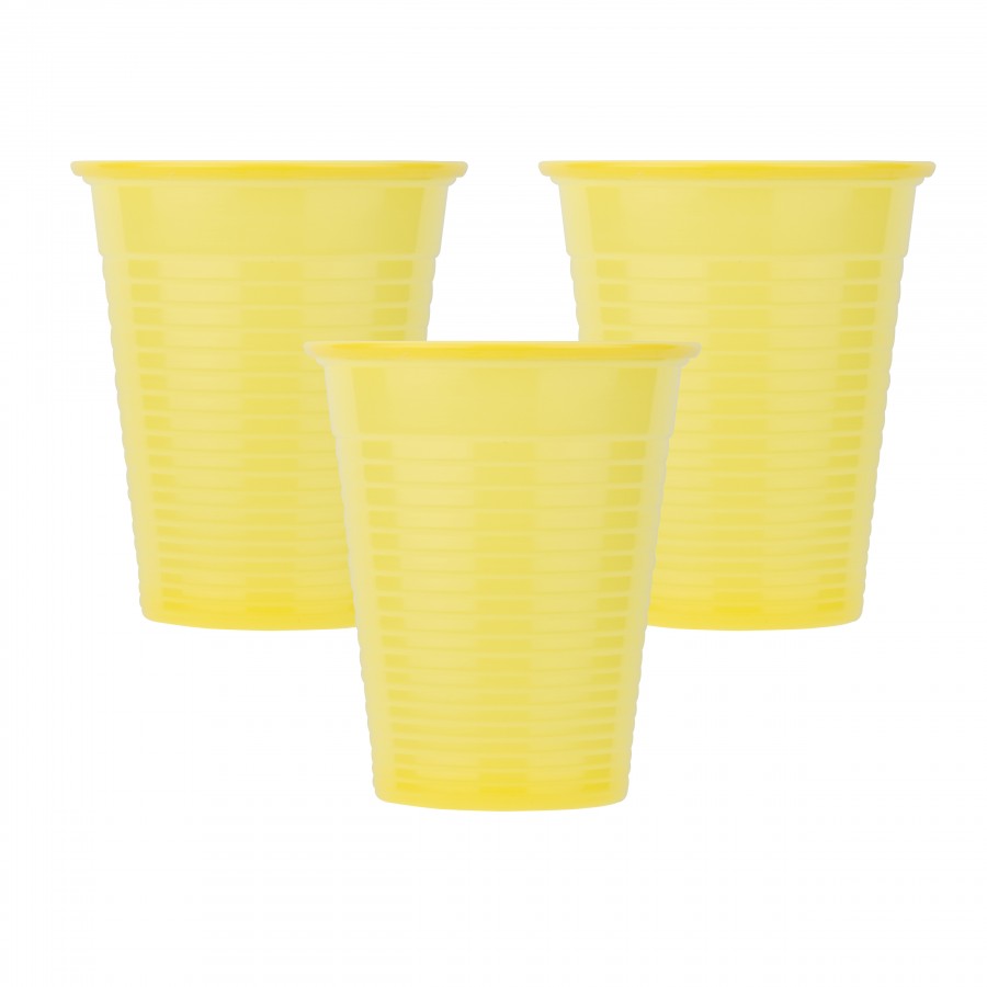 cup-yellow-900x900 Οδοντ. Ποτηράκια Soft Care - 180 ml - Κίτρινα (100 τμχ) - Image 1