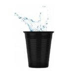Οδοντ. Ποτηράκια Soft Care - 180 ml - Μαύρο (100 τμχ) - Image 2