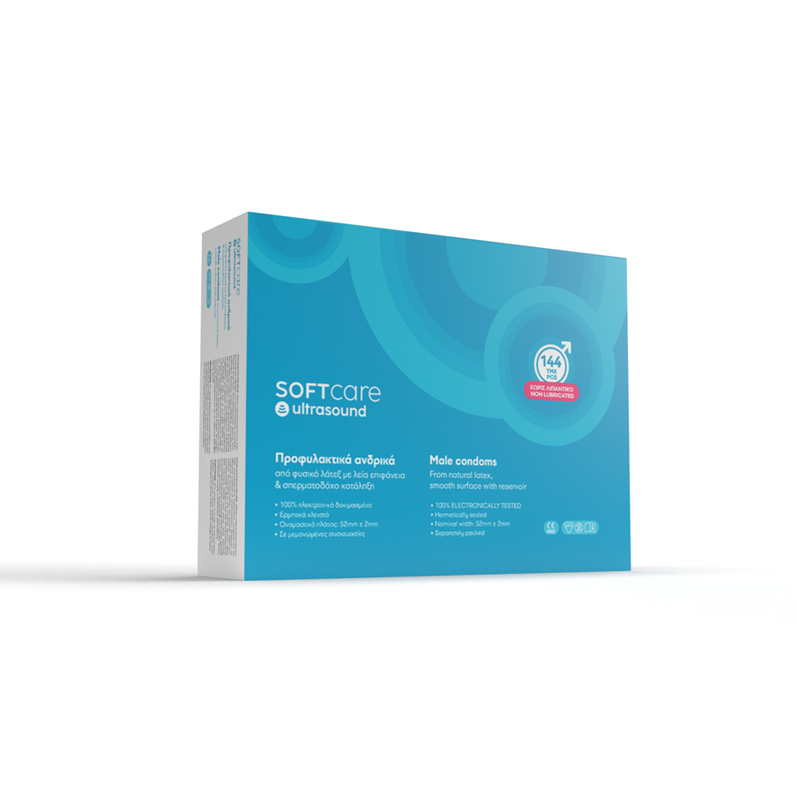 Iatromed 105003IS-900x900 Προφυλακτικά Soft Care χωρίς λιπαντικό (144τεμ) - Image 1
