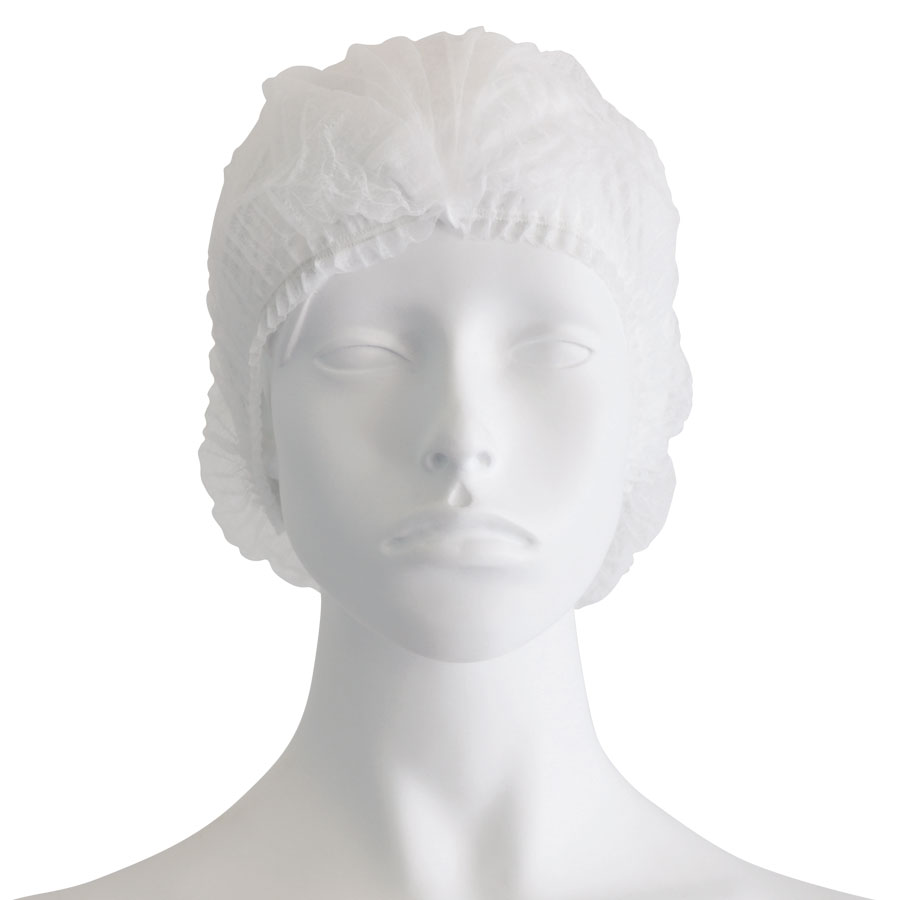 Iatromed mob_cap_accordion_white 900X900-900x900 Σκούφιες ακορντεόν λευκές με λάστιχο - Image 1