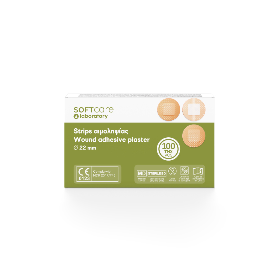 iatromed-strips aimolipsias 900X900_B 2025-900x900 Strips Αιμοληψίας Στρογγυλά Ø 22 (100τεμ) - Image 1