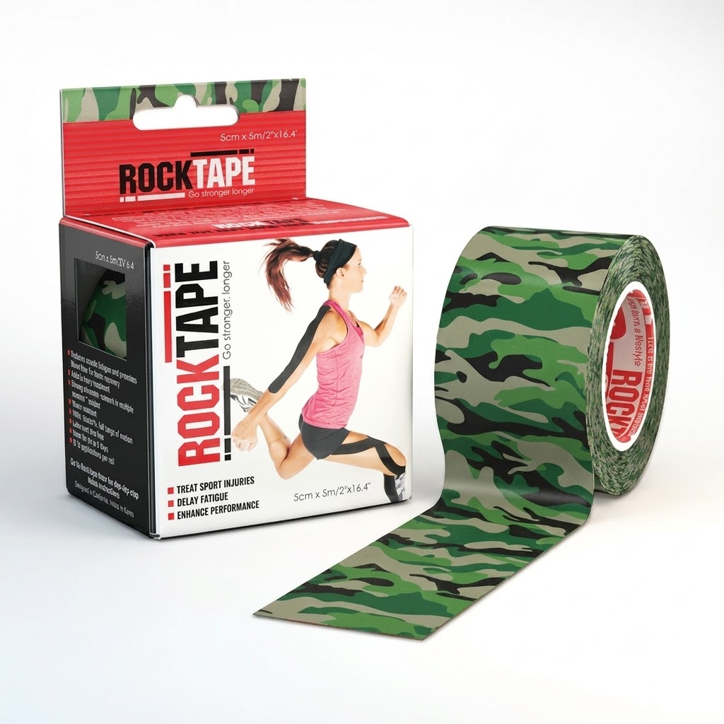 IATROMED_camo green_RockTape_Standard_Roll Kinesiology RockTape STD Green Camo - Image 1