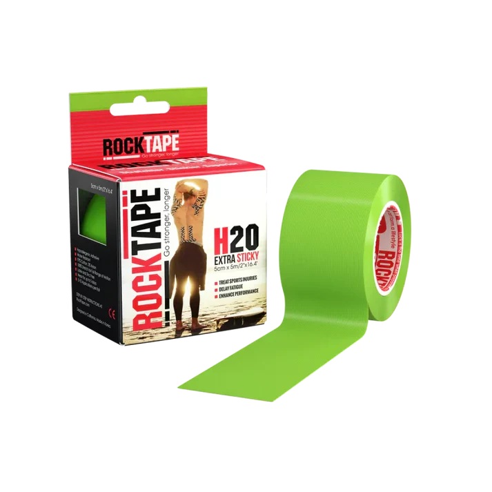 IATROMED_lime_RockTape_Extra Sticky_Roll Kinesiology RockTape Extra Sticky Lime - Image 1