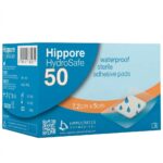 HYDROSAFE HIPPORE Αδιάβροχα Αποστειρωμένα Αυτοκόλλητα Επιθέματα 7,2 x 5 cm 50τμχ