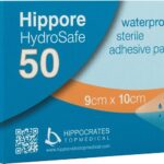 HYDROSAFE HIPPORE Αδιάβροχα Αποστειρωμένα Αυτοκόλλητα Επιθέματα 9 x 10 cm 50τμχ