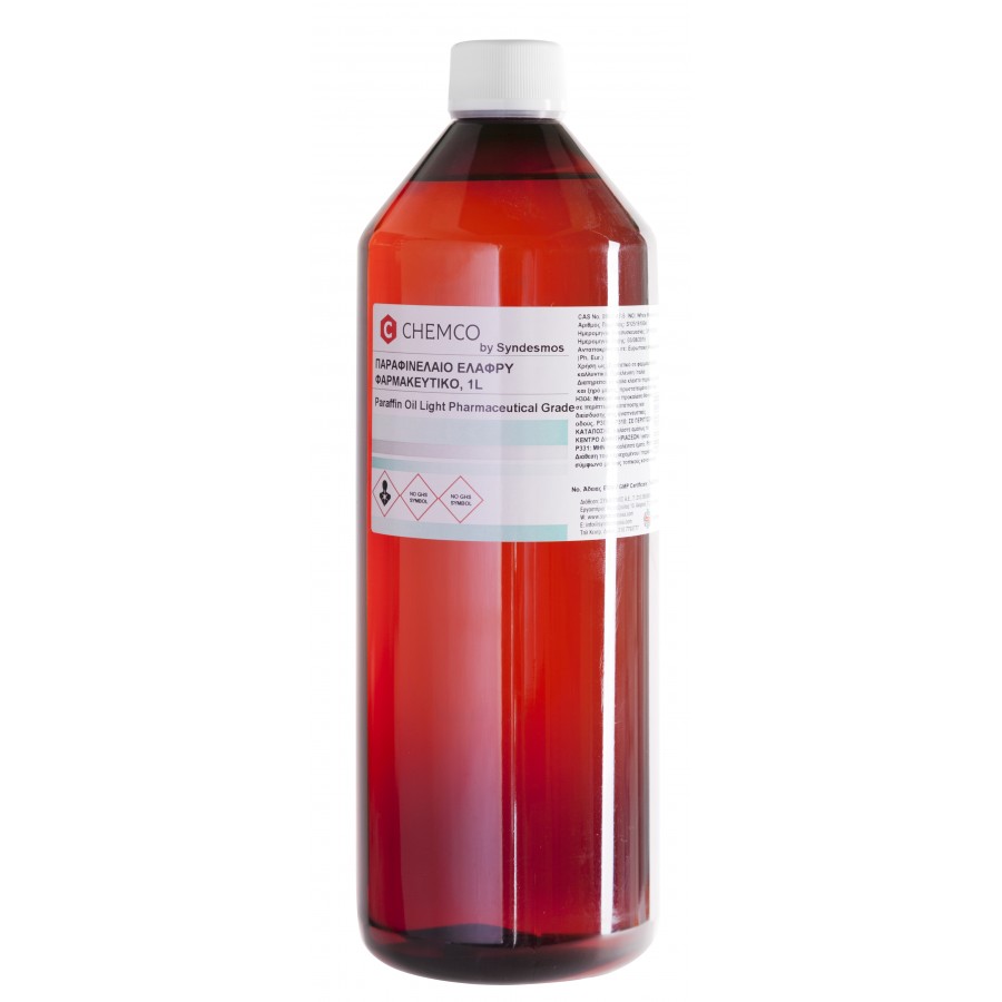 Iatromed_parafineleo Paraffin Oil Heavy (Παραφινέλαιο Ελαφρύ) Ph.Eur. CHEMCO 1lt - Image 1