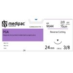 Ράμμα PGA 2/0 75cm 24mm 3/8 του κύκλου, Κόπτουσα (24τεμ)