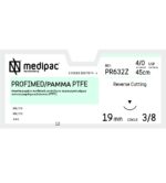 Ράμμα PROFIMED 4/0 45cm, 19mm 3/8 Κόπτουσα (24τεμ)