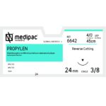 Ράμμα PROPYLEN 4/0 45cm, 24mm 3/8 Κόπτουσα (24τεμ)