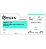 Ράμμα PROPYLEN 4/0 45cm, 24mm 3/8 Κόπτουσα (24τεμ)