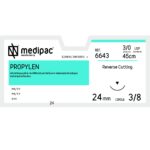 Ράμμα PROPYLEN 3/0 45cm, 24mm 3/8 Κόπτουσα (24τεμ)