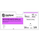 Ράμμα NEOSORB RAPID 4/0 45εκ. 16χιλ. 3/8 κύκλου,κόπτουσα (24τεμ)