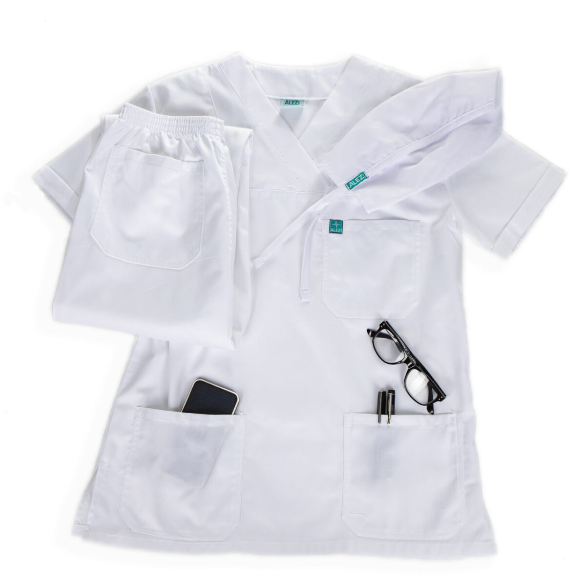 Ιατρική Στολή Unisex – Λευκό - Image 12