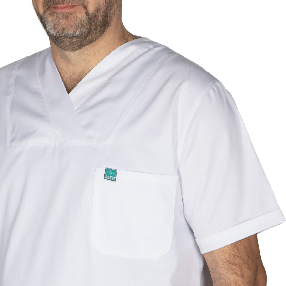 Ιατρική Στολή Unisex – Λευκό - Image 6