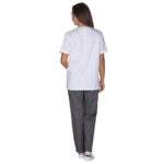 Ιατρική Στολή Unisex – Λευκό – Γκρί - Image 10