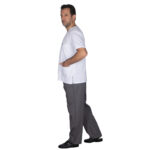 Ιατρική Στολή Unisex – Λευκό – Γκρί - Image 2