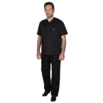 Ιατρική Στολή Unisex – Μαύρο - Image 2