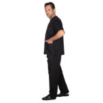 Ιατρική Στολή Unisex – Μαύρο - Image 3