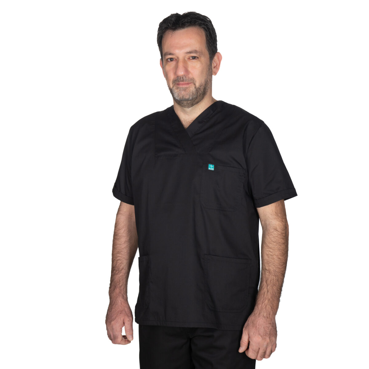 Ιατρική Στολή Unisex – Μαύρο - Image 5