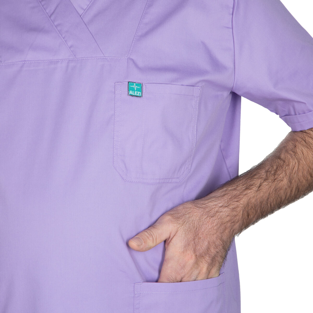 Ιατρική Στολή Unisex – Μωβ - Image 6