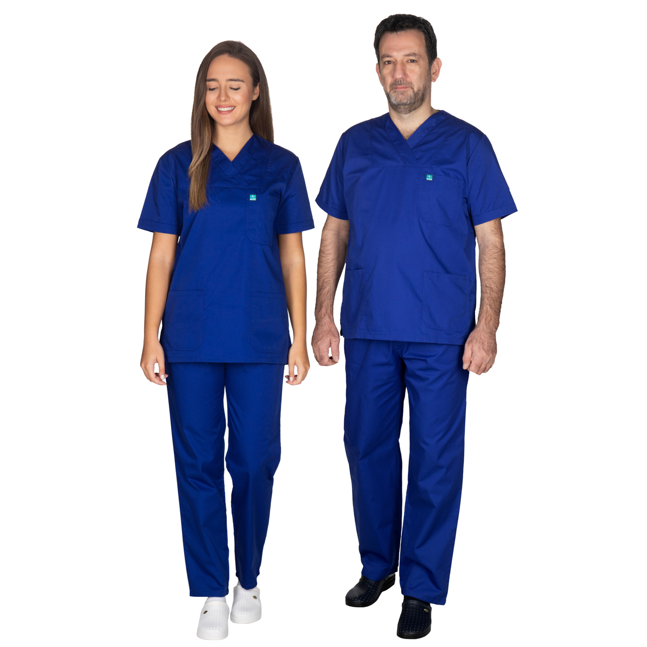 iatromed-scrub-unisex-mple-1 Ιατρική Στολή Unisex – Μπλε - Image 1