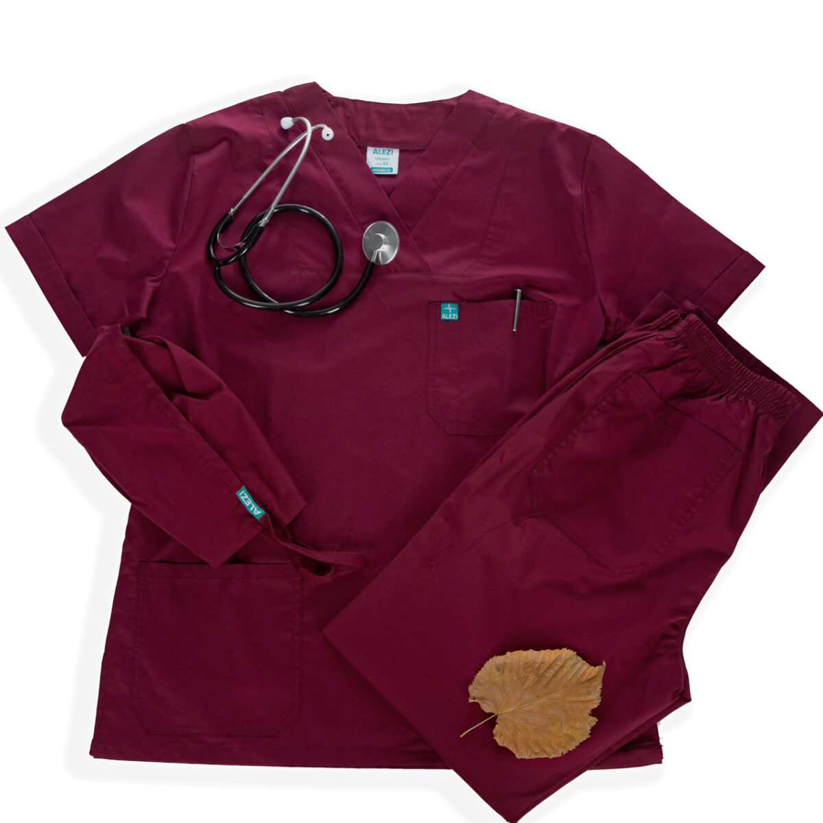 Ιατρική Στολή Unisex – Μπορντό - Image 12