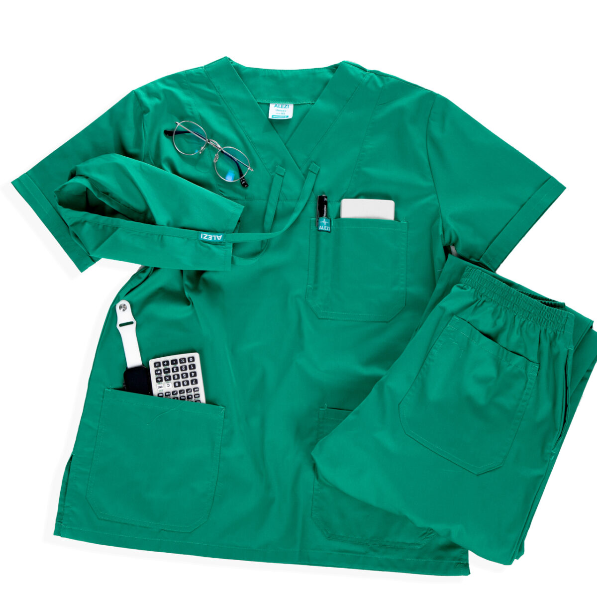Ιατρική Στολή Unisex – Ανοιχτό Πράσινο - Image 12