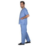 Ιατρική Στολή Unisex – Σιέλ - Image 3