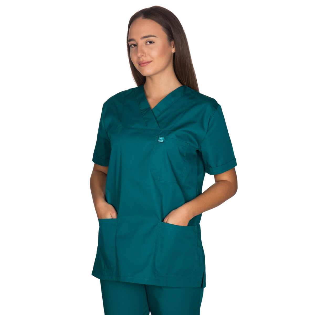 Ιατρική Στολή Unisex – Σκούρο πράσινο - Image 10