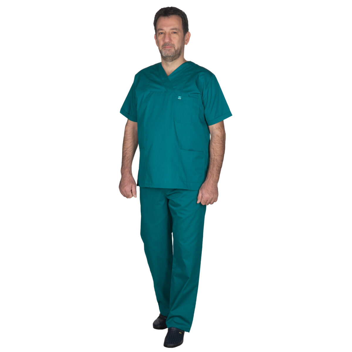 Ιατρική Στολή Unisex – Σκούρο πράσινο - Image 2