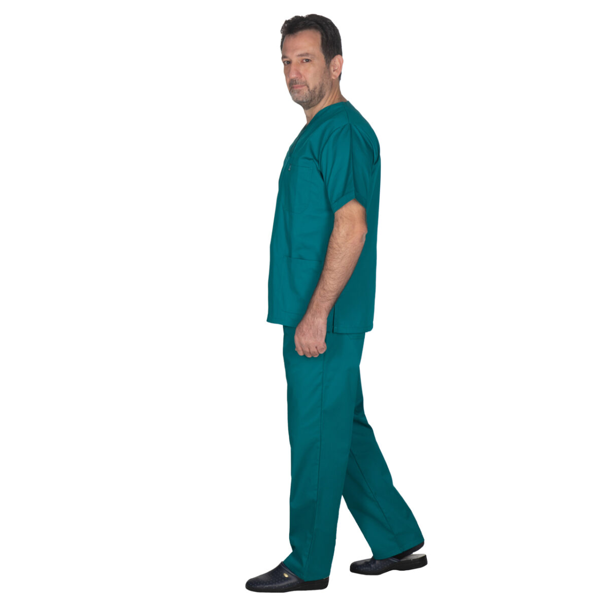 Ιατρική Στολή Unisex – Σκούρο πράσινο - Image 3