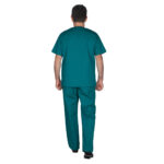 Ιατρική Στολή Unisex – Σκούρο πράσινο - Image 4