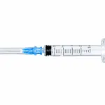 Σύριγγα Safety 2,5cc με Βελόνα 23G 1"(100τεμ)
