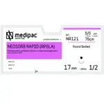 Ράμμα NEOSORB RAPID 5/0 75εκ. 17χιλ. 1/2, στρογγυλή (24τεμ)