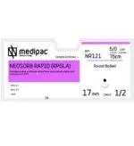 Ράμμα NEOSORB RAPID 5/0 75εκ. 17χιλ. 1/2, στρογγυλή (24τεμ)